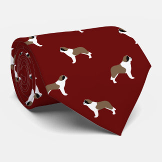 Gravata Santo Bernards Padrão Vermelho | Pão-Cão