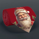 Gravata Santo do Papai Noel Nicholas Christmas red<br><div class="desc">Traga-se para o charme de ontem com esta ilustração de Papai Noel inspirada! Nick adorava um chapéu vermelho festivo, pintado de branco e embelezado com as palavras brilhantes "Acredite"! Perfeito para entusiastas de férias, este trabalho de arte eterno capta a espiral do Natal, fazer-o um impressão ideal para ocasiões festivas....</div>