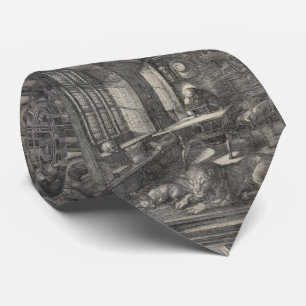 Gravata Santo Jerome em seu estudo Albrecht Durer