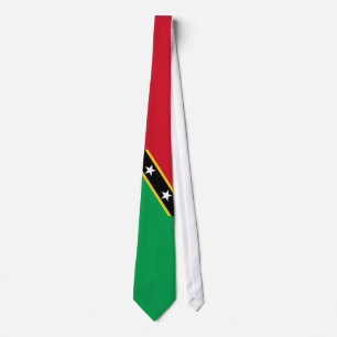 Gravata Santo Kitts e bandeira de Nevis