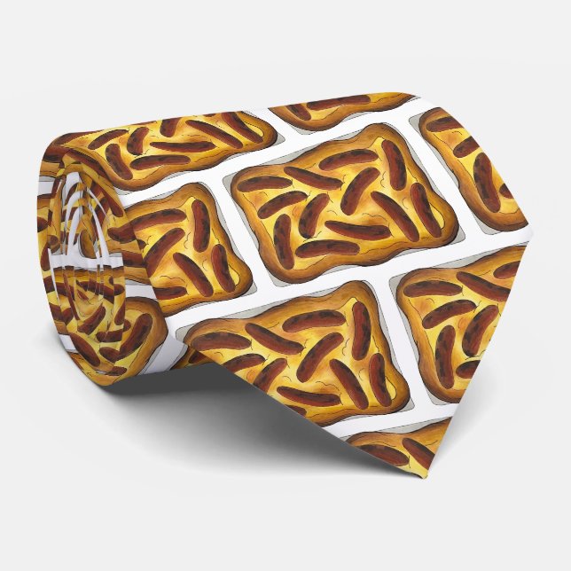 Gravata Sapo britânico da Comida inglesa no salsicha do Bu (Rolled)