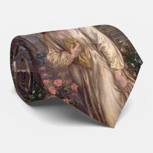 Gravata Saudação de Beatrice por Dante Gabriel Rossetti