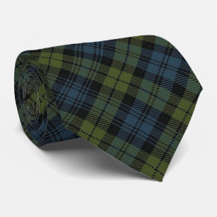 Gravata Scottish Campbell C Monograma Tartan