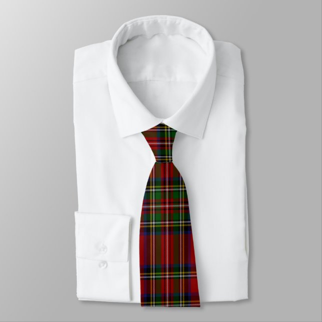 Gravata Scottish Clan Stewart Royal Tartan (Amarrado)