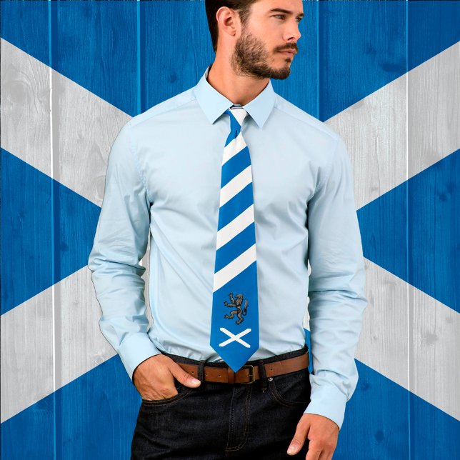 Gravata Scottish Flag Tie, Rampant, Patriotic Scotland (Criador carregado)