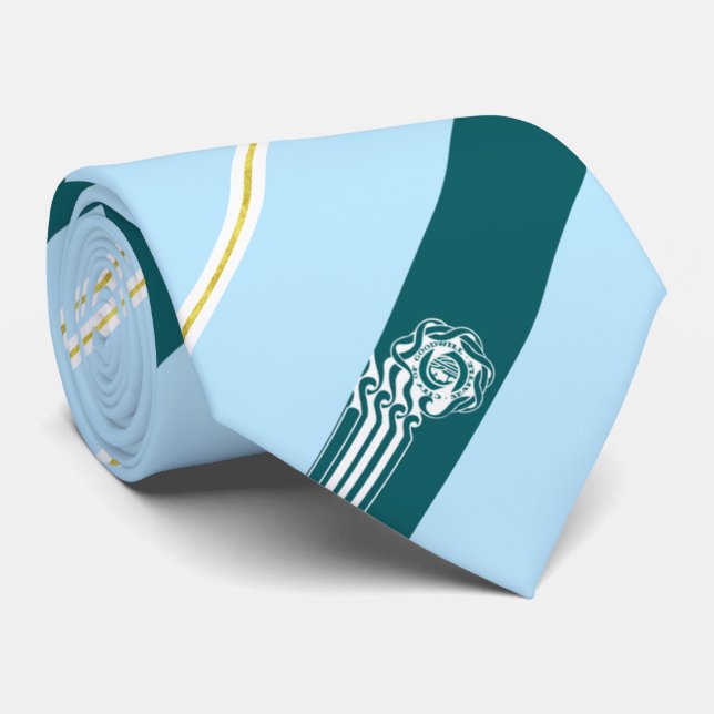 Gravata Seattle (Washington), bandeira da cidade, Neck Tie (Rolled)