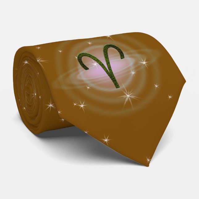 Gravata Selecionar Cor Aumenta Sinal Astrológico Zodíaco (Rolled)