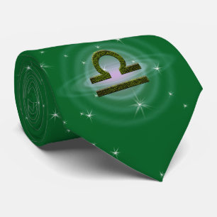Gravata Selecionar Cor Libra Símbolo Astrológico Zodiac