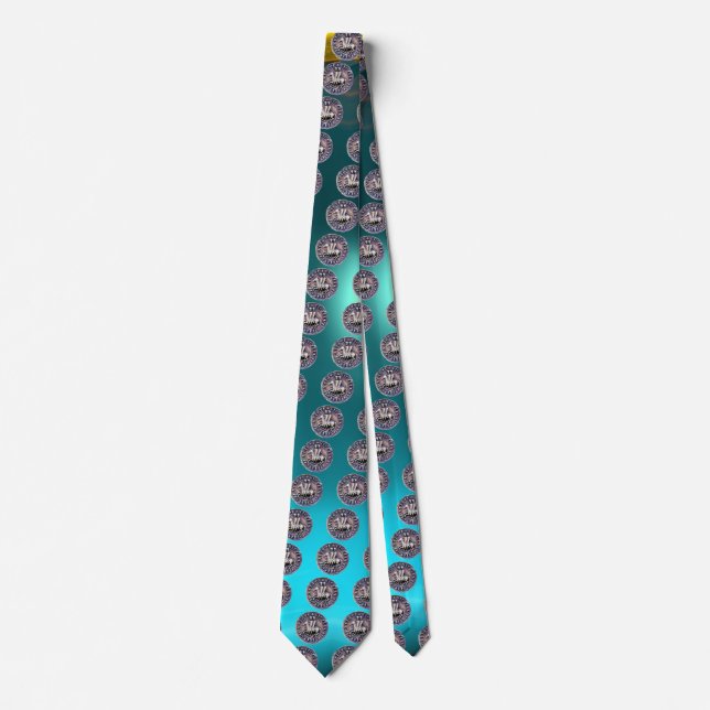 Gravata SELO DO MODELO KNIGHTS - GEM - azul (Frente)