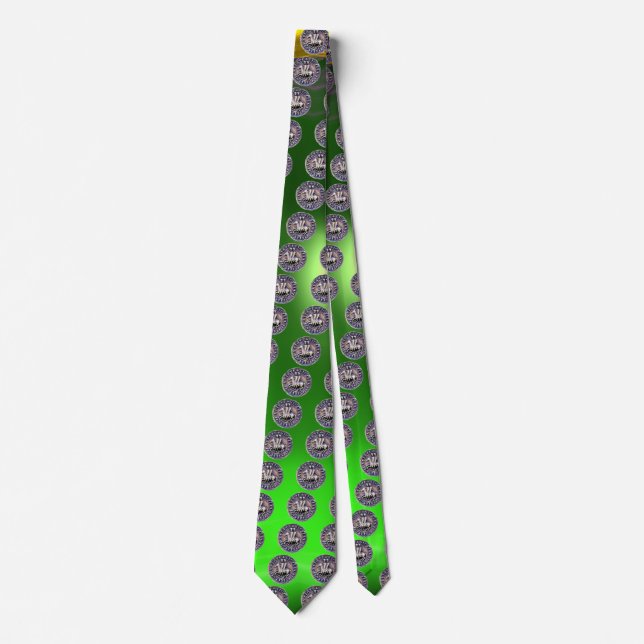 Gravata SELO DO MODELO KNIGHTS Gem green (Frente)