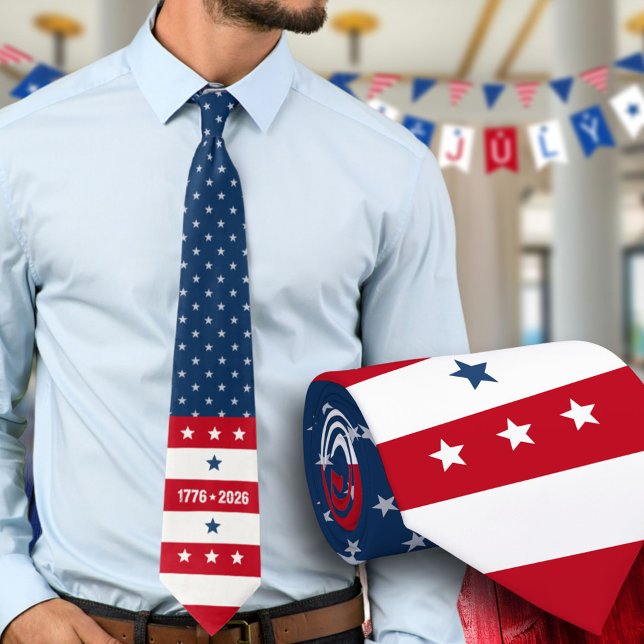 Gravata Semiquincentennial 1776 2026 250th Celebration (Criador carregado)