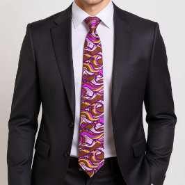 Gravata Sepia Abstract Pebble Bean Repeating Pattern