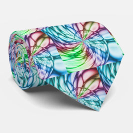 Gravata Serendipidade | Arte Fractal Multicolor