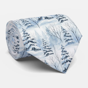 Gravata Serenidade da Floresta de Inverno – Bosque Coberto