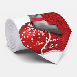 Gravata Sexy Mrs Santa Pinup Girl Novelty Christmas Tie