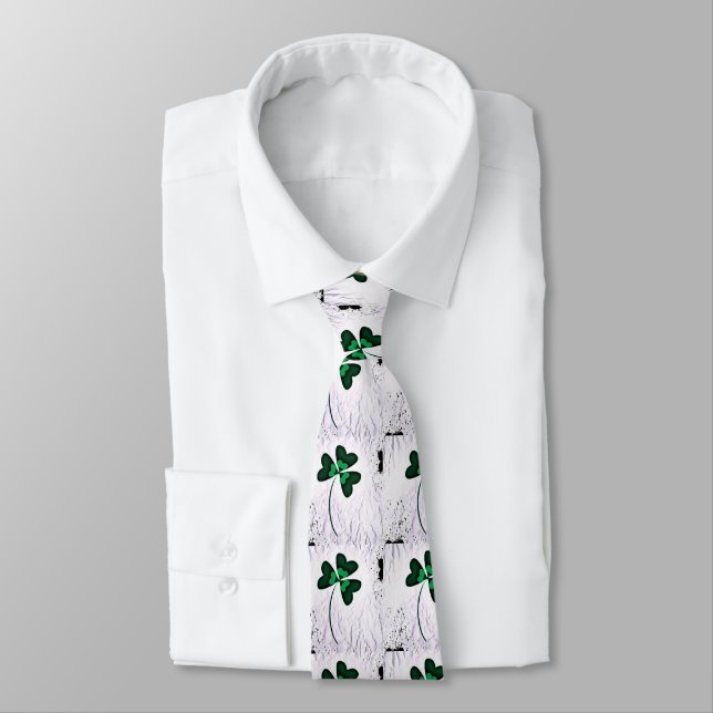 Gravata Shamrock rugoso (Amarrado)