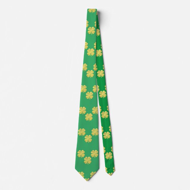 Gravata Shamrocks ouro Thunder_Cove (Frente)