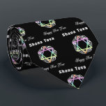 Gravata Shana Tova Jewish Star Neck Tie<br><div class="desc">Ofertas e Roupa personalizados do tema judaico tradicional e moderno</div>