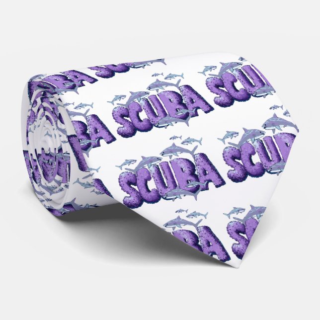 Gravata Shark Scuba Diver (Rolled)