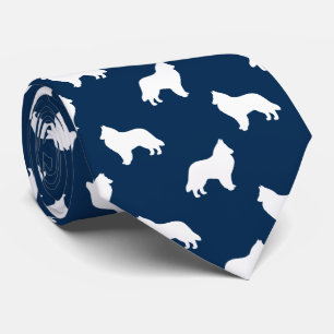 Gravata Sheepdog belga Silhouettes Pattern Dog Lover's