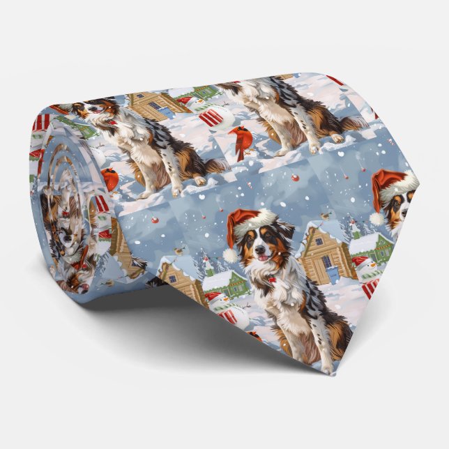 Gravata Shepherd Winter Wonderland Natal australiano (Rolled)