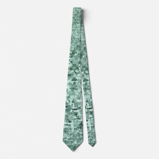 Gravata Shimmer brilhante da faísca quadrada do brilho dos (Frente)