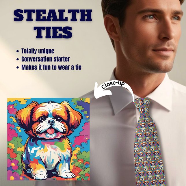 Gravata Shitsu Dog Lover's Stealth Tie (Criador carregado)