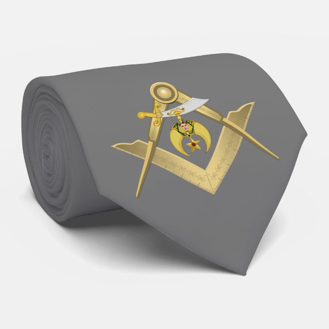 Gravata Shriners Masonic (Rolled)