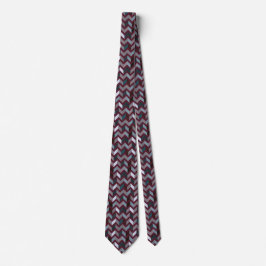 Gravata Sigmund Freud Neo Patchwork Zigzag Necktie