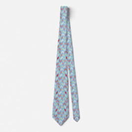 Gravata Sigmund Freud Neo Patchwork Zigzag Satin Necktie