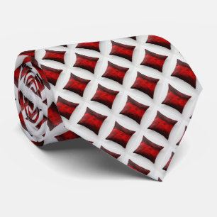 Gravata Signature Micro Diamantes Red Pattern Necktie