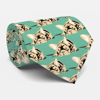 Gravata Silhueta de Bulldog Francês