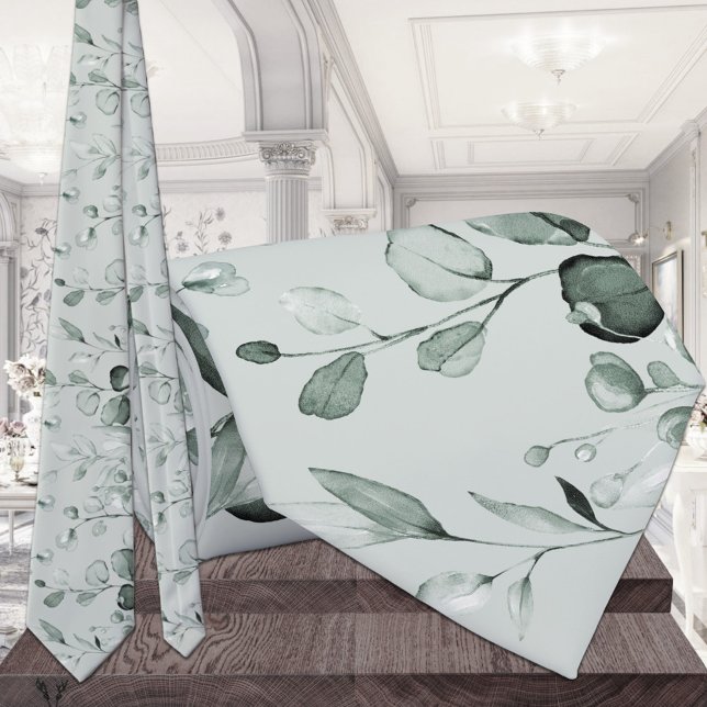 Gravata Silver Eucalyptus Greenerding Sage Green (Criador carregado)