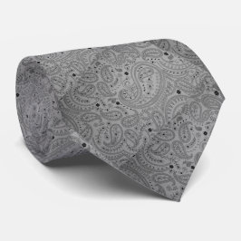 Gravata Silver Knight Paisley Tie