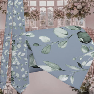 Gravata Silver Sage Eucalyptus Greenery Casamento Dusty Bl