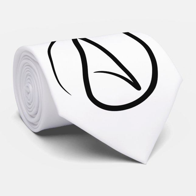 Gravata Símbolo Ateísmo - Símbolo Ateísta (Rolled)