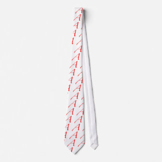 Gravata Símbolo ateu (vermelho A)