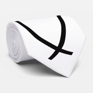 Gravata Símbolo de Peixe Cristão (Ichthys)