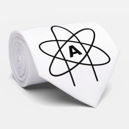 Gravata Símbolo do ateísmo (Atom Emblem)