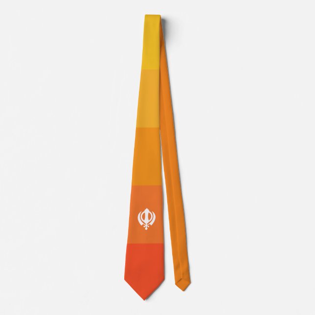 Gravata Símbolo Sikh Khanda Neck Tie (Frente)