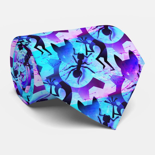 Gravata Símbolos das Cavernas Antigas na Arte do Surrealis (Rolled)