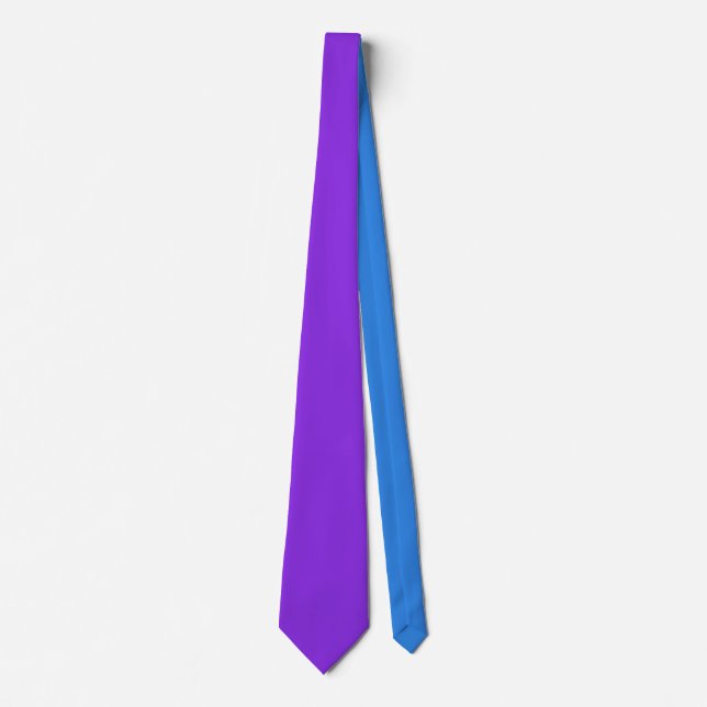Gravata Simples azul Roxo Mínimo Moderno (Frente)