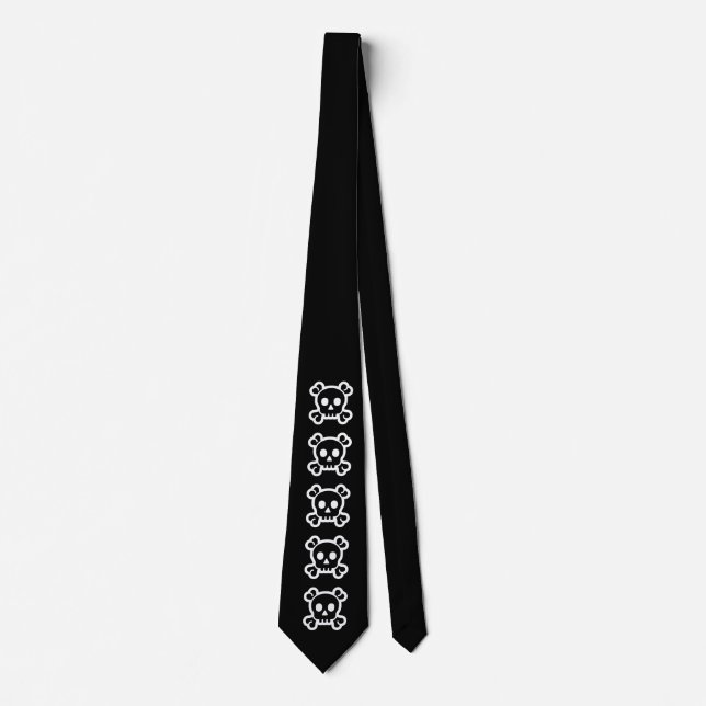Gravata Simply Symbols - SKULL & BONES + your ideas (Frente)