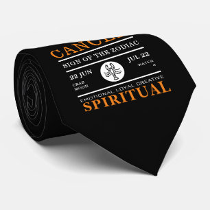 Gravata Sinal de cancer do Zodíaco, Astrológico