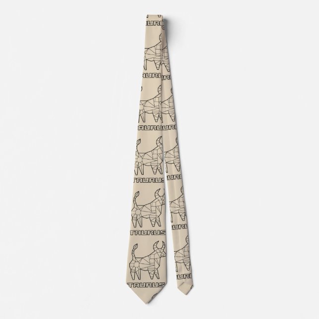 Gravata Sinal Zodíaco Tie: Taurus (Transparente) (Frente)