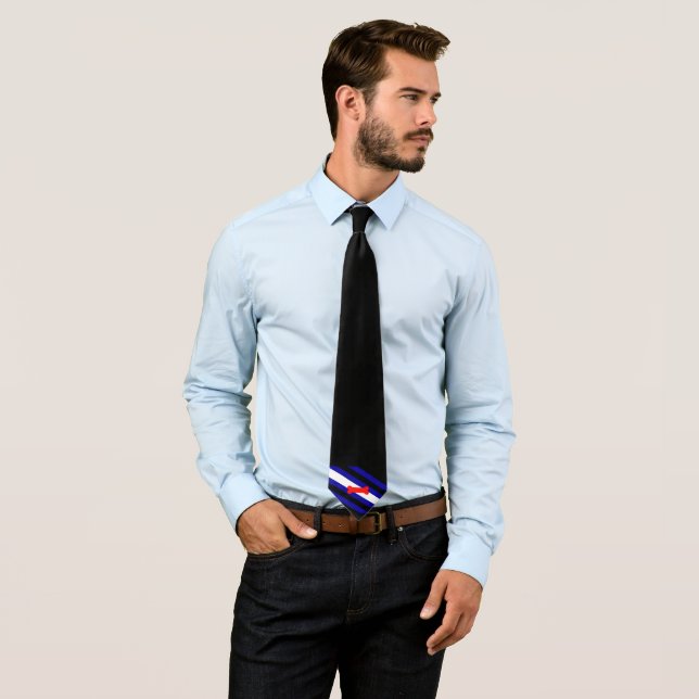 Gravata Sinalizador de Orgulho de Brincadeira de SlipperyJ (In Situ)