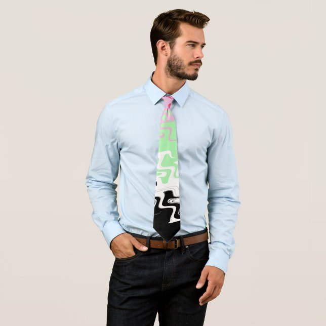 Gravata Sinalizador do Orgulho Recipromanístico do Abstrat (In Situ)