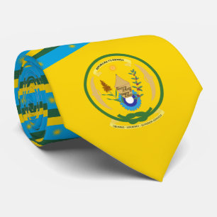 Gravata Sinalizador e selo ruandês, Bandeira do Ruanda