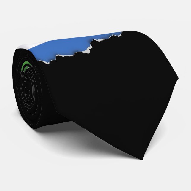 Gravata Sinalizador Serra Leoa (Rolled)