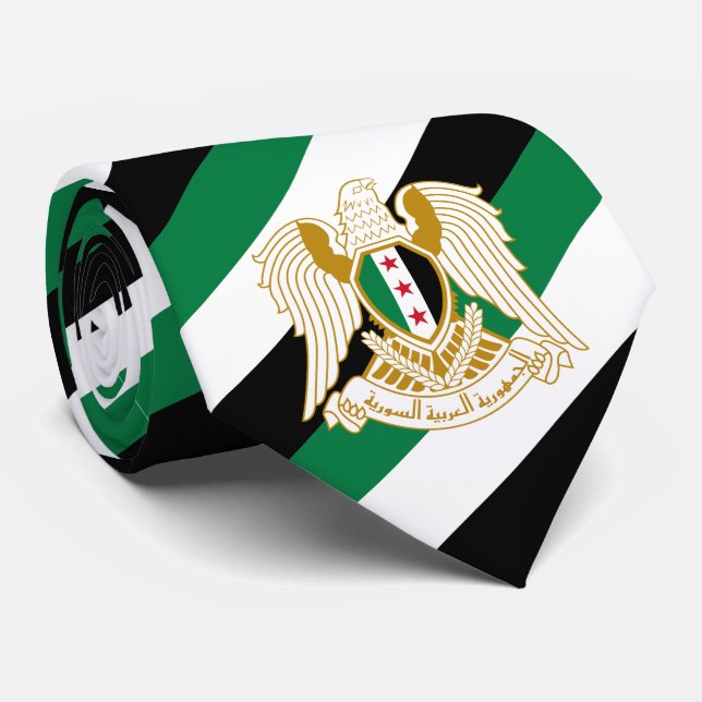 Gravata Síria lixa a gravata, independência, bandeira síri (Rolled)